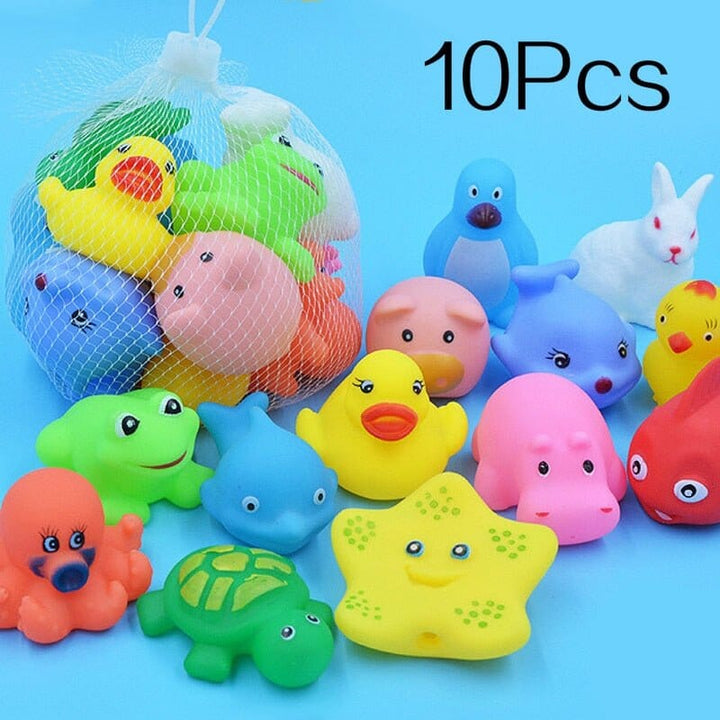 10PCS Cute Animals Swimming Water Toy Set