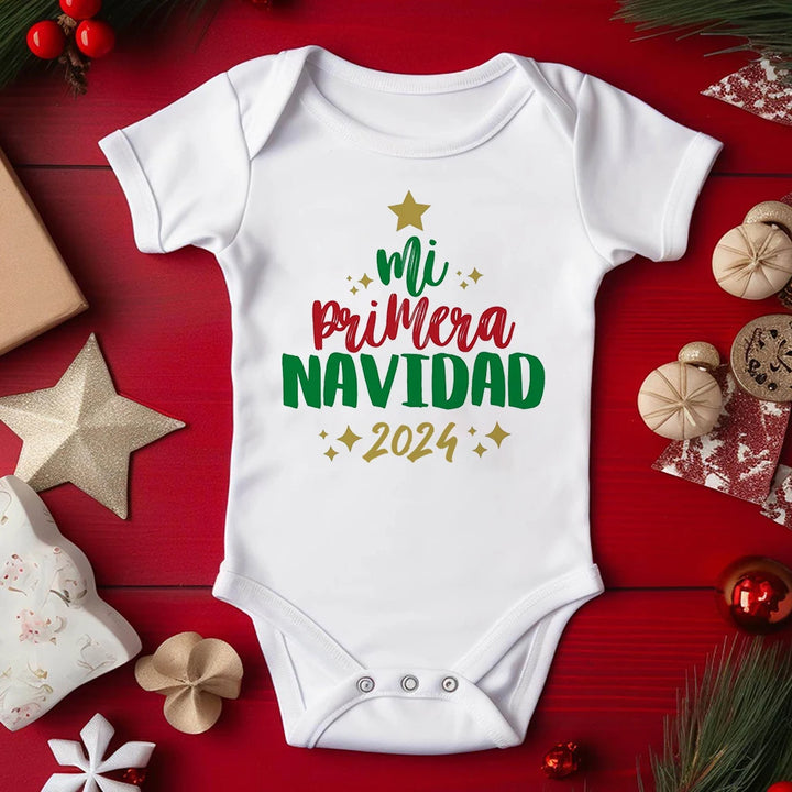 Snuggish My First Christmas Spanish Baby Romper