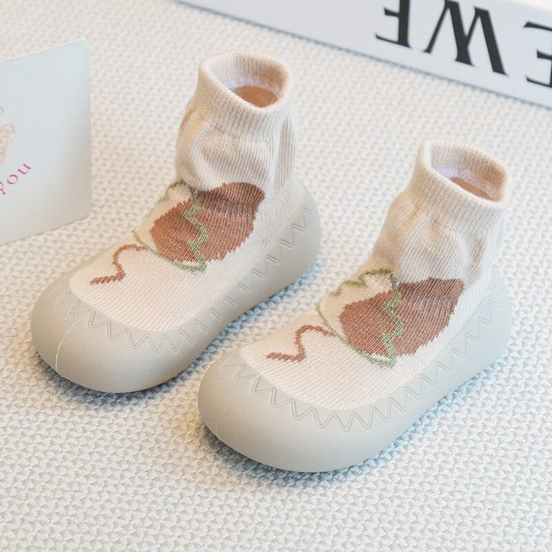 Animal-Face Baby Sock Shoes for First Walkers