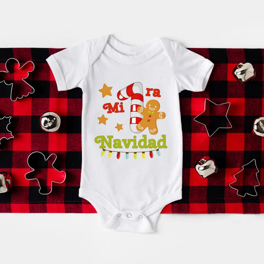 Snuggish My First Christmas Spanish Baby Romper