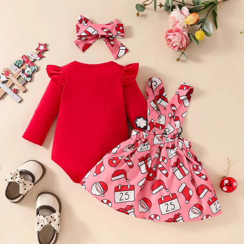 Snuggish Baby Girls Christmas Outfit