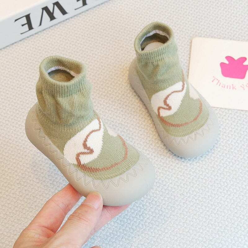 Animal-Face Baby Sock Shoes for First Walkers