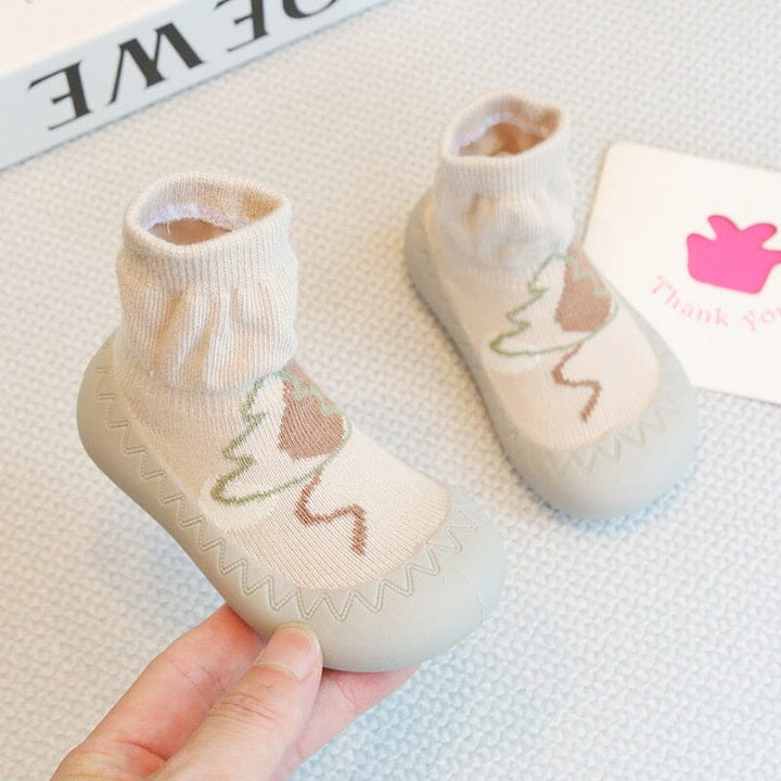 Animal-Face Baby Sock Shoes for First Walkers