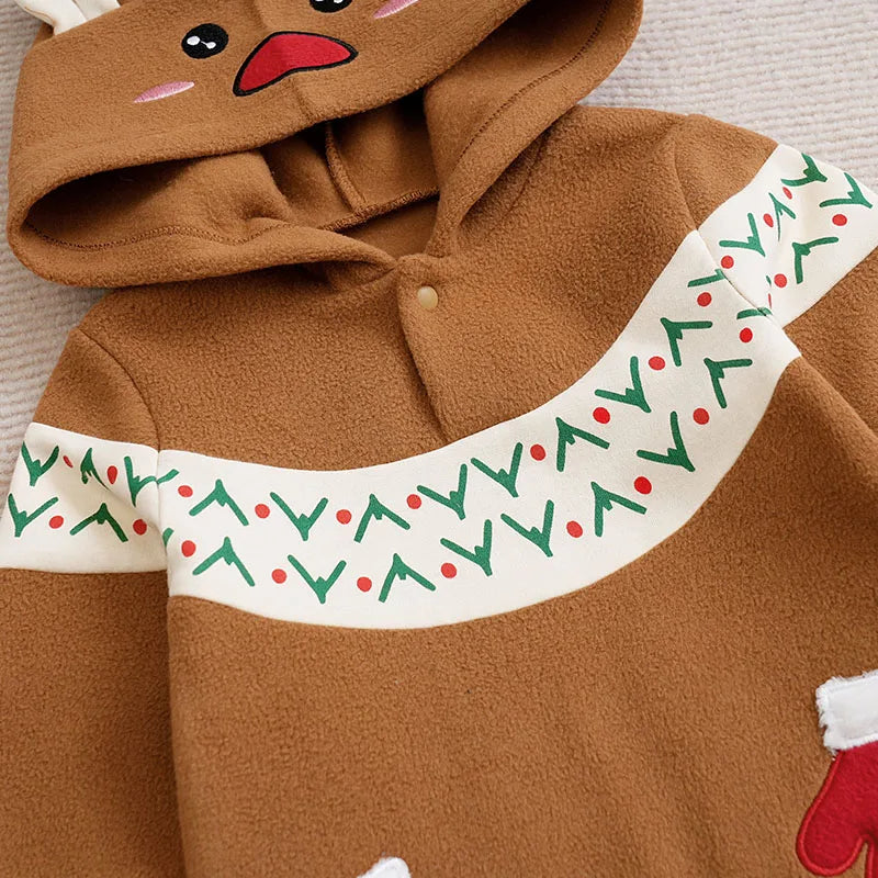 Snuggish Christmas Cute Reindeer Jumpsuit