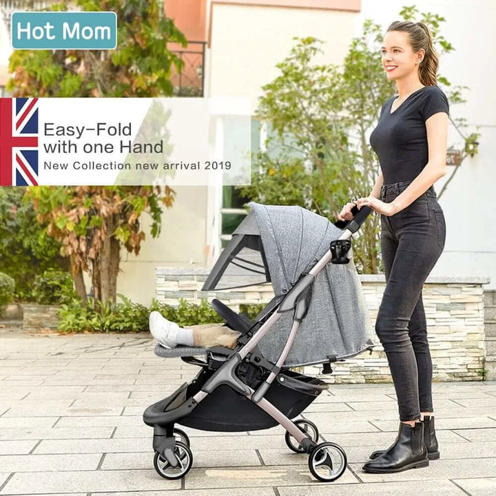 Hot Mom™ Light-Weight Baby Stroller I Baby Mini-Travel Stroller