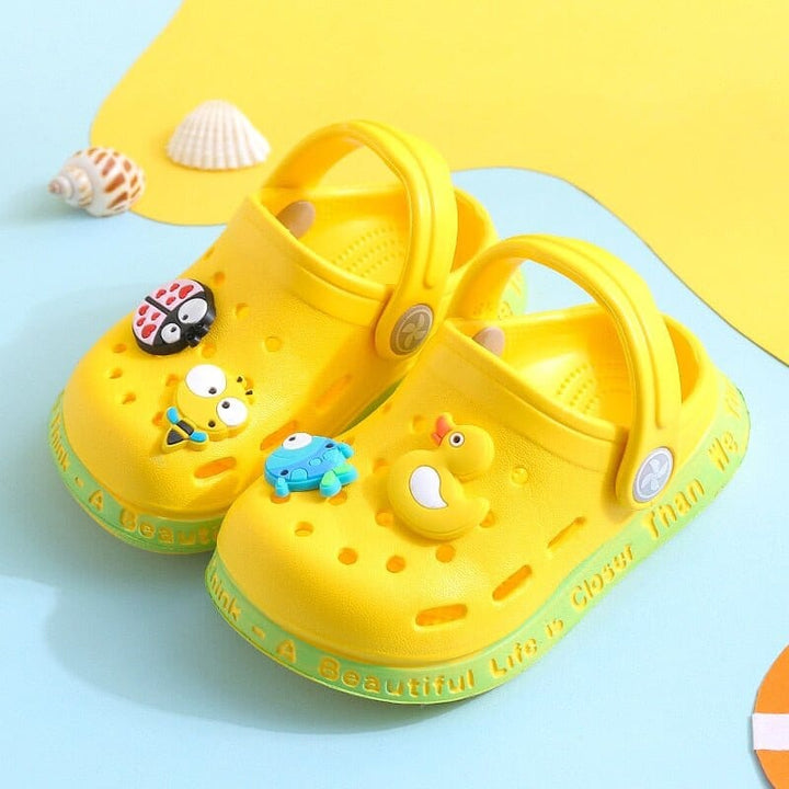 Baby Clogs with Bear-Duck Animal Stickers