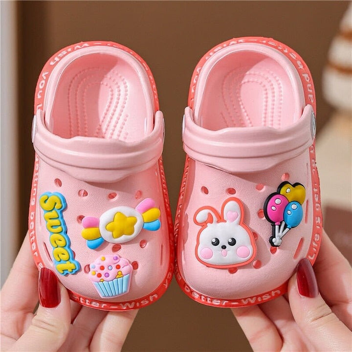 Baby Clogs with Bear-Duck Animal Stickers