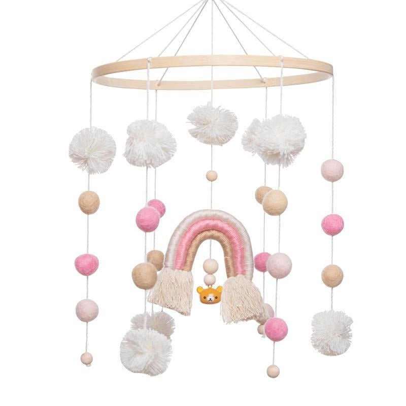 Baby Crib Mobile Cotton & Wood