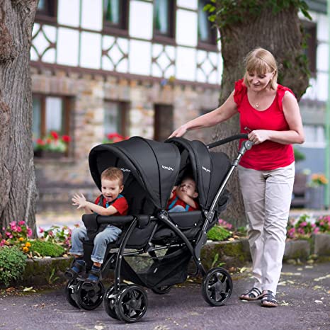 Baby Twin Baby Stroller For Two Babies