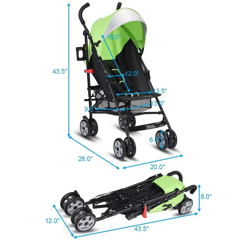 BabyJoy™ Lightweight Foldable Travel Baby Stroller