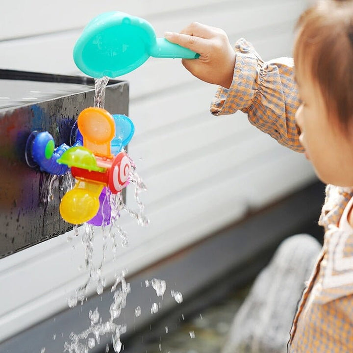 Colorful Waterwheel Bath Toy Set