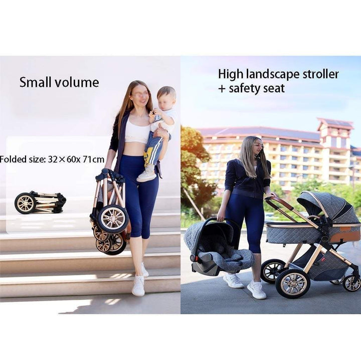 ComfyBaby™ 3 in 1 Baby Pram or Stroller