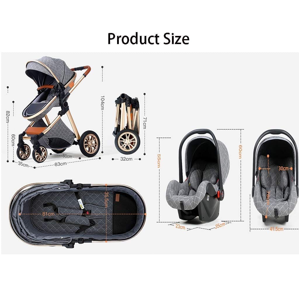 ComfyBaby™ 3 in 1 Baby Pram or Stroller