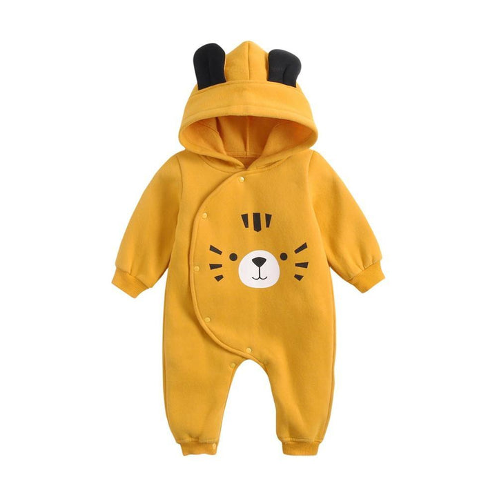 Snuggish Cute Cartoon Autumn Romper Hoodies