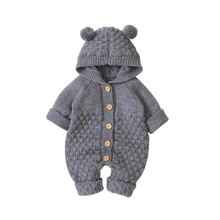 Snuggish Hooded Wool Warm Cute Jumpsuit