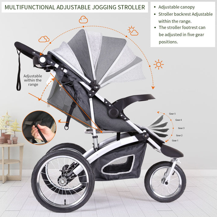 Cynababy™ Fun&Run® Jogging Baby Stroller I Ultra-Light Stroller For Your Travel Journey