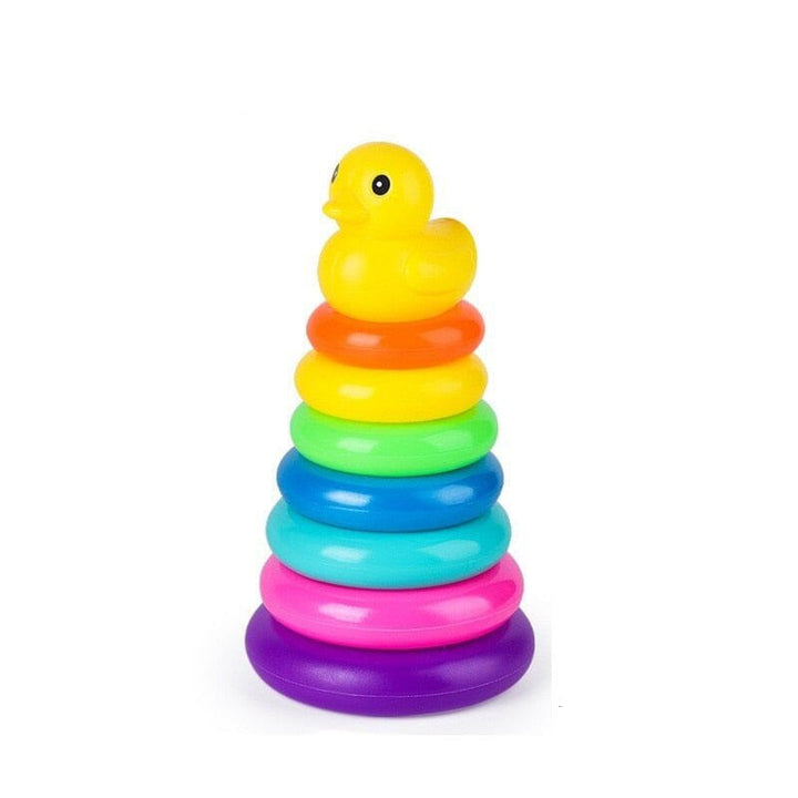 Rainbow Duck Stacking Ring Tower