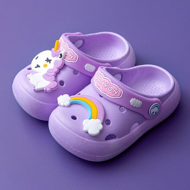 Unicorn & Rainbow Kids Clogs